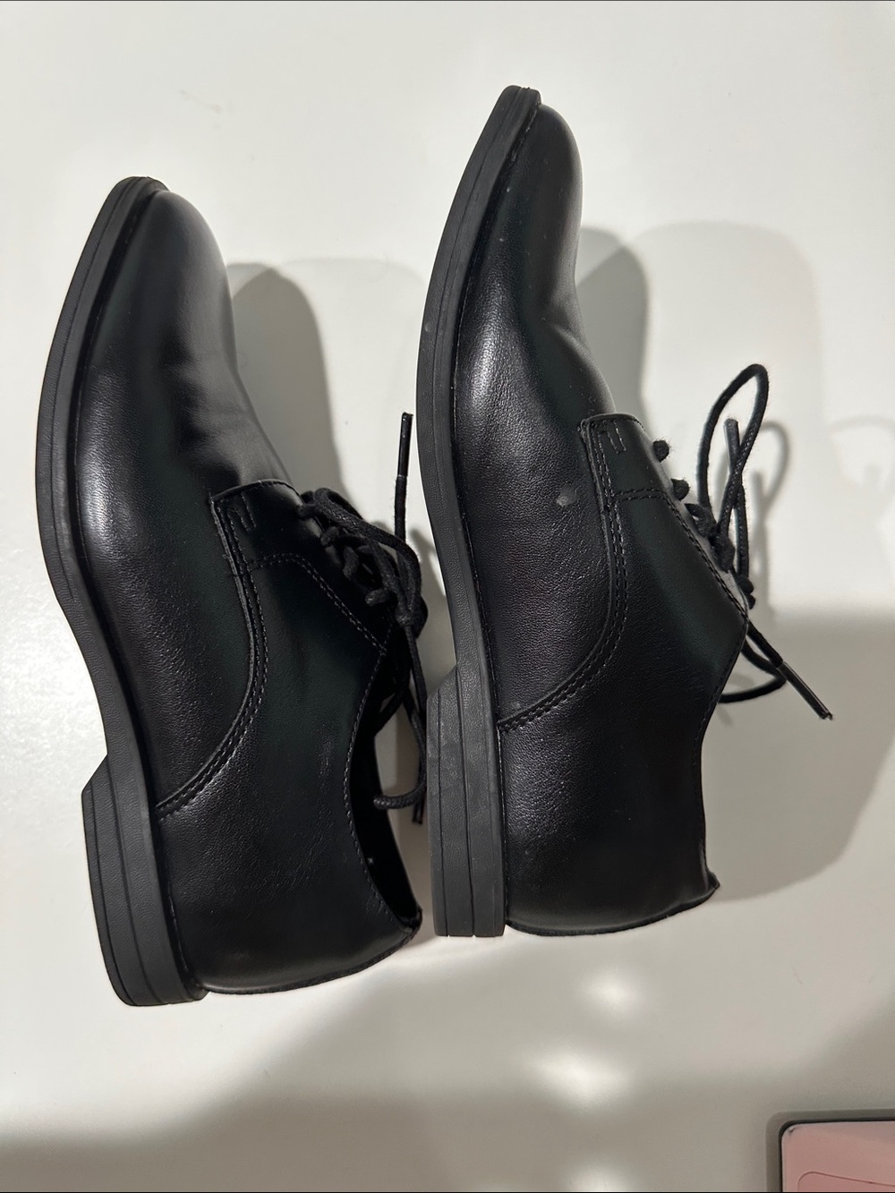 Boys Black Leather Lace-Up Derby Shoes size 13c Nordstrom - Picture 3 of 6